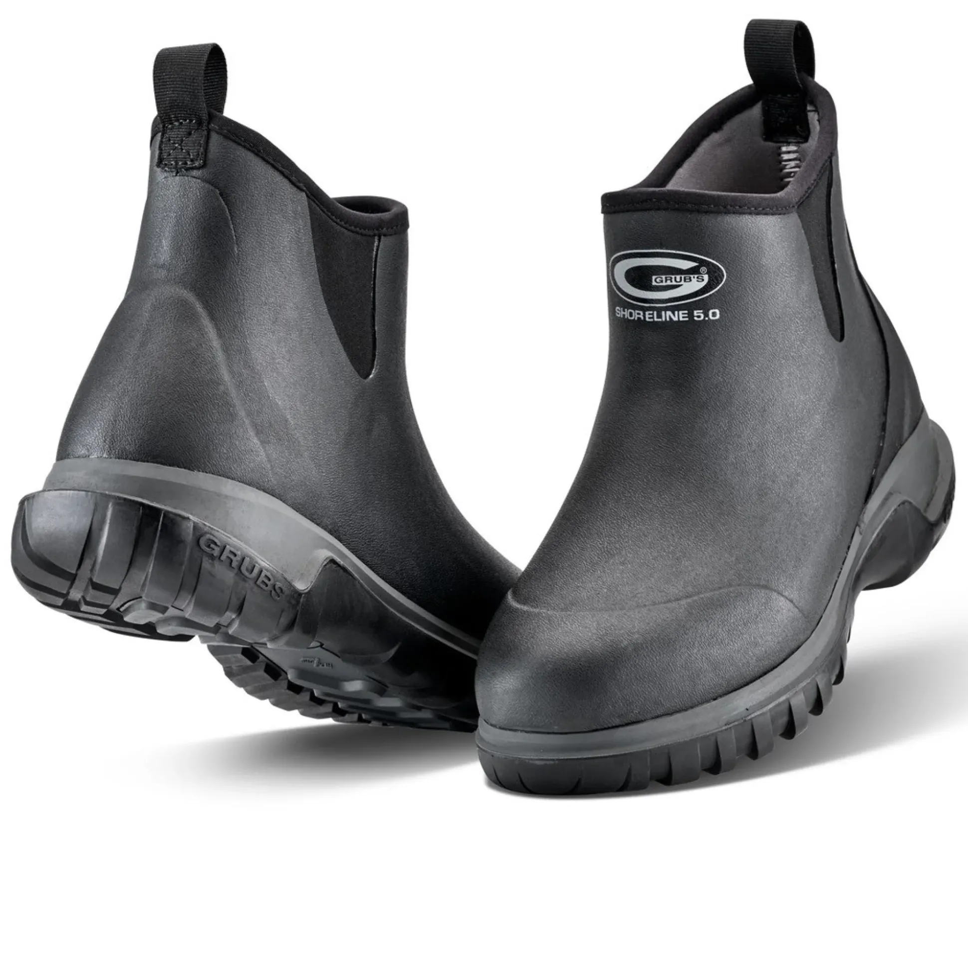 Grubs Boots Shoreline Light-weight Ankle Wellington Unisex - Black