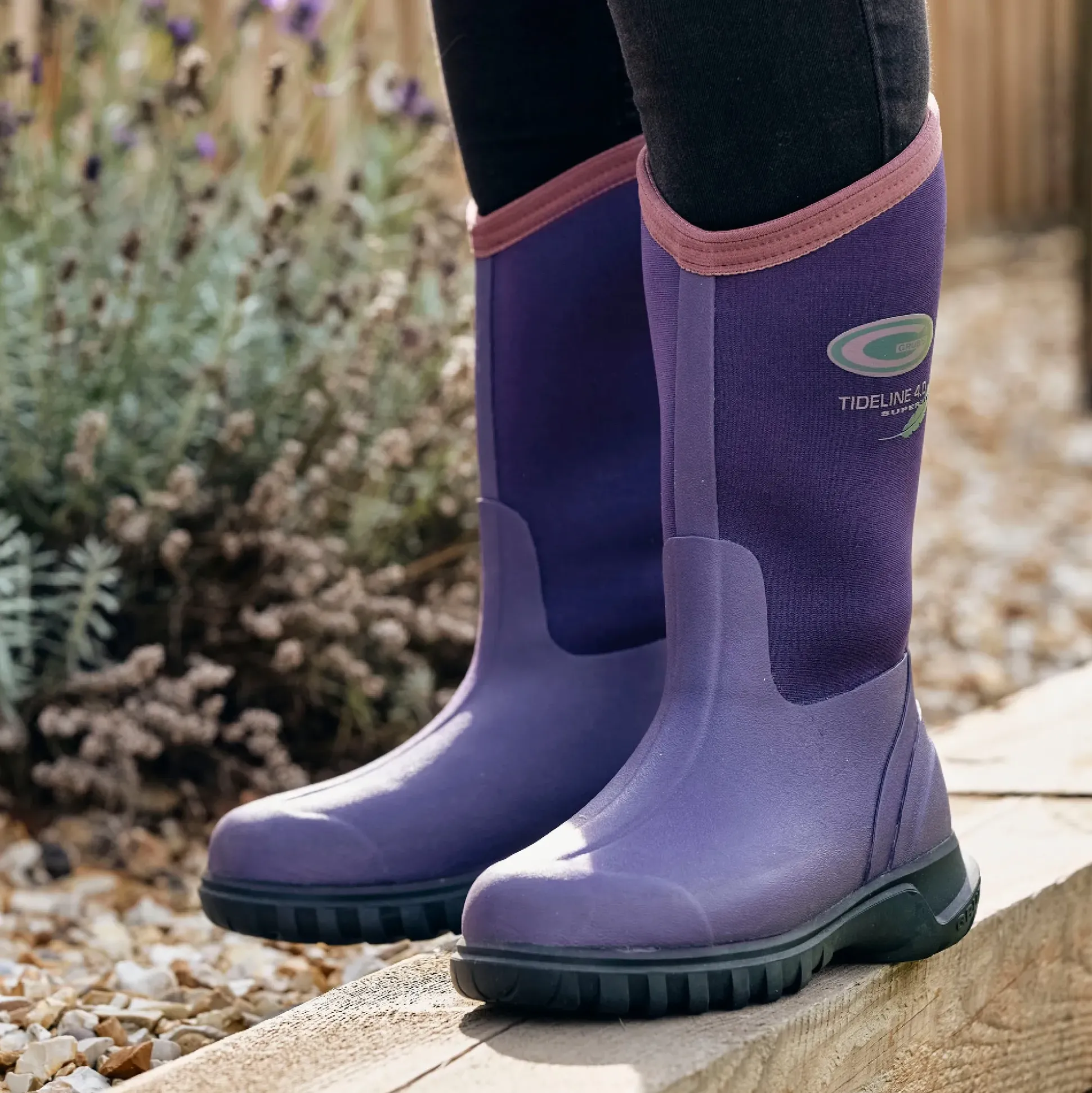 Grubs Boots Tideline Wellies Womens - Purple