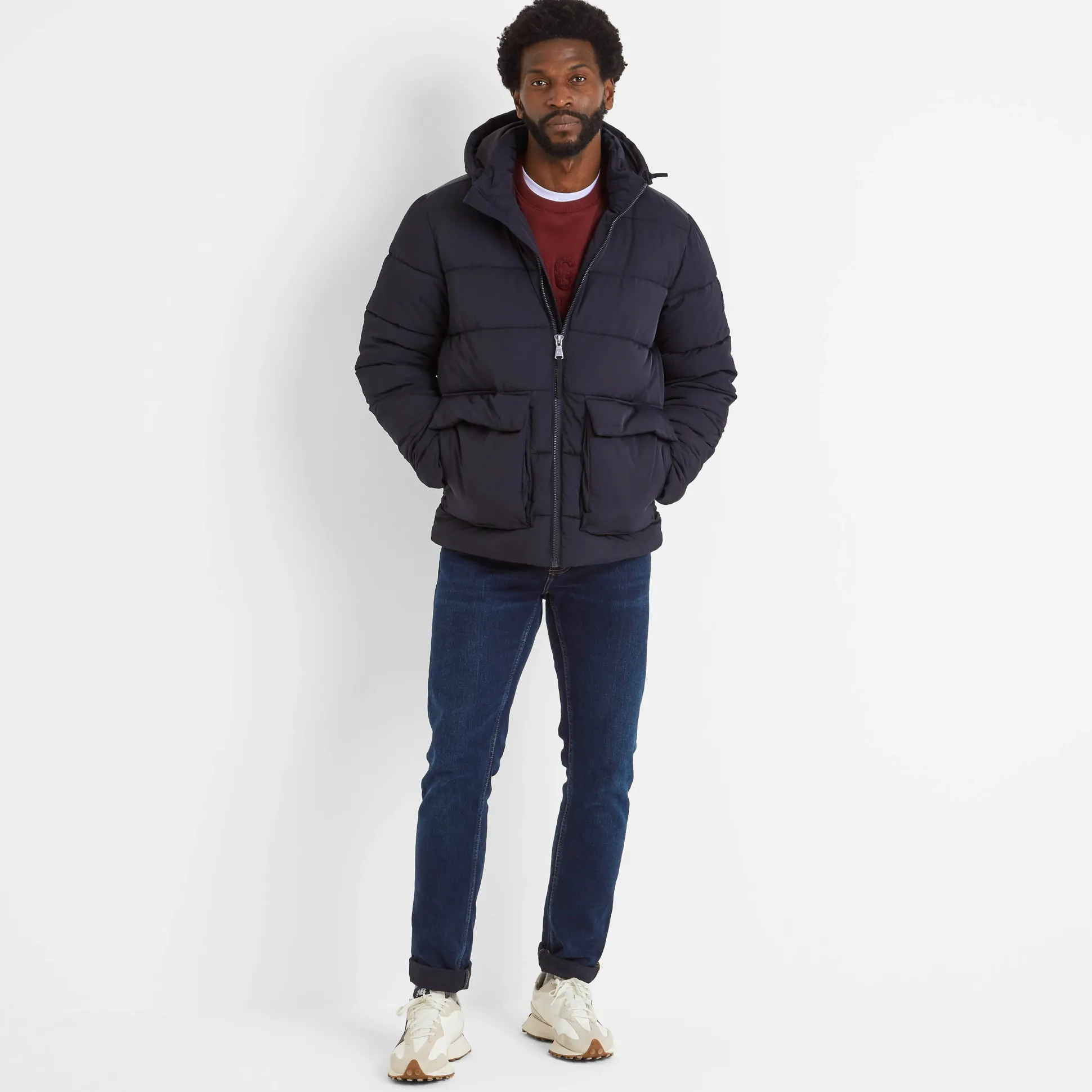 Hamilton Mens Padded Parka - Black