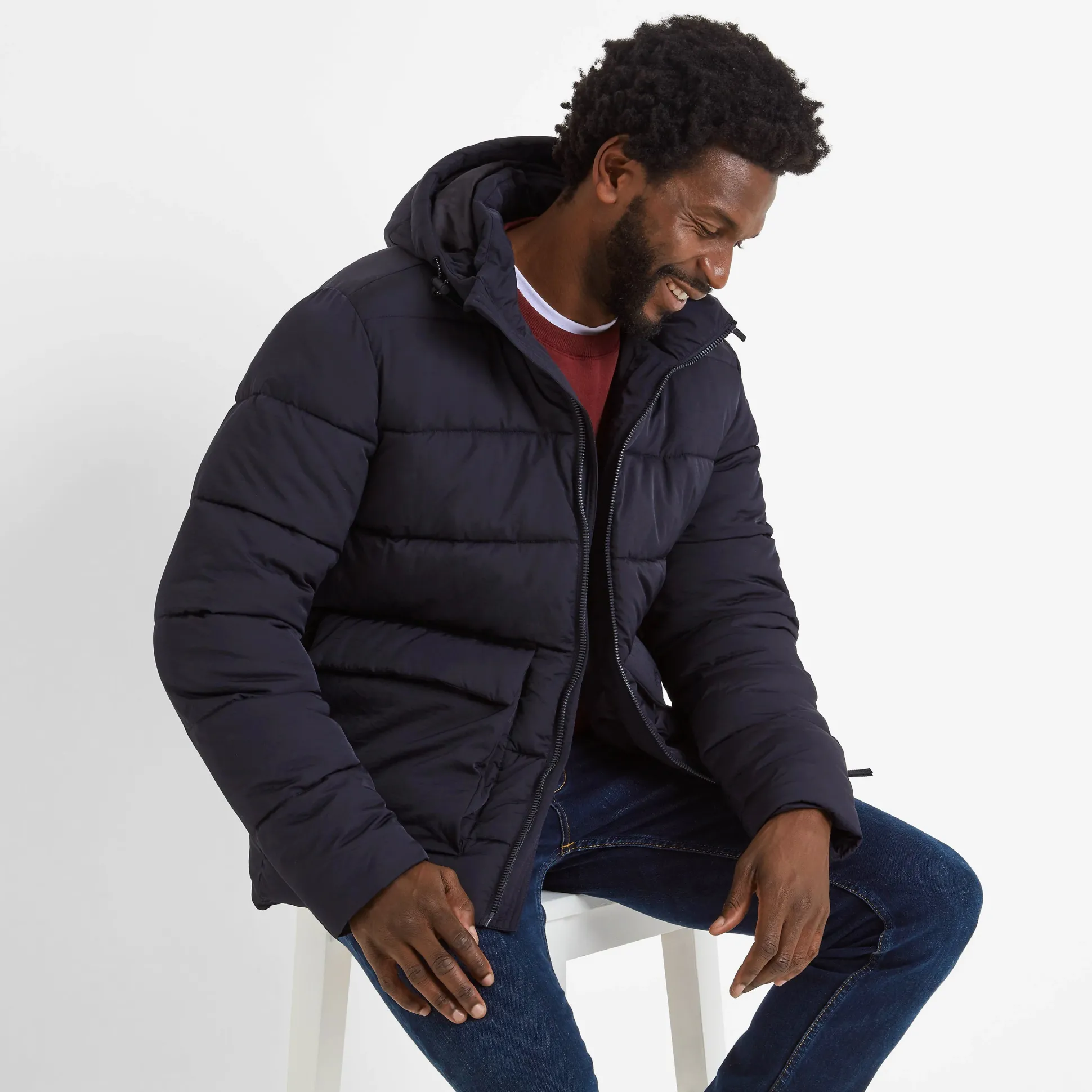 Hamilton Mens Padded Parka - Black
