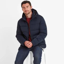 Hamilton Mens Padded Parka - Dark Indigo