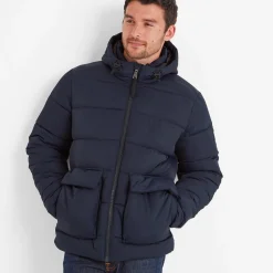 Hamilton Mens Padded Parka - Dark Indigo