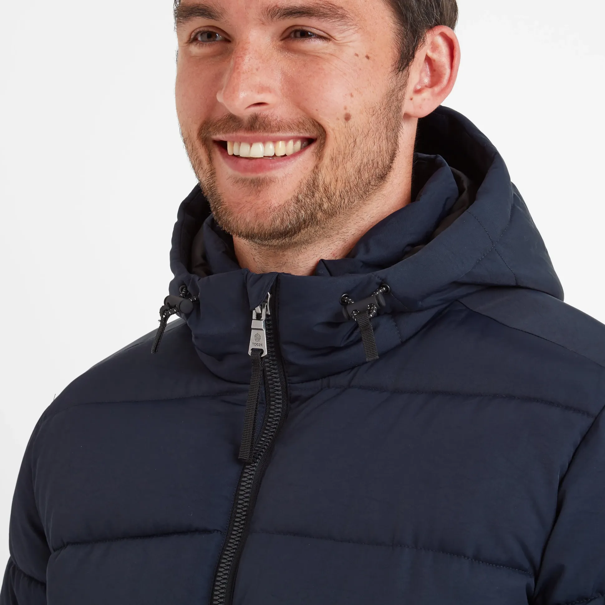 Hamilton Mens Padded Parka - Dark Indigo