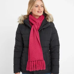 Hanlith Ribbed Scarf - Cerise