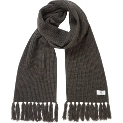 Hanlith Ribbed Scarf - Dark Grey Marl