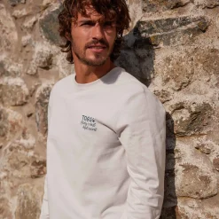 Hecky Mens Long Sleeve T-Shirt - Raincloud