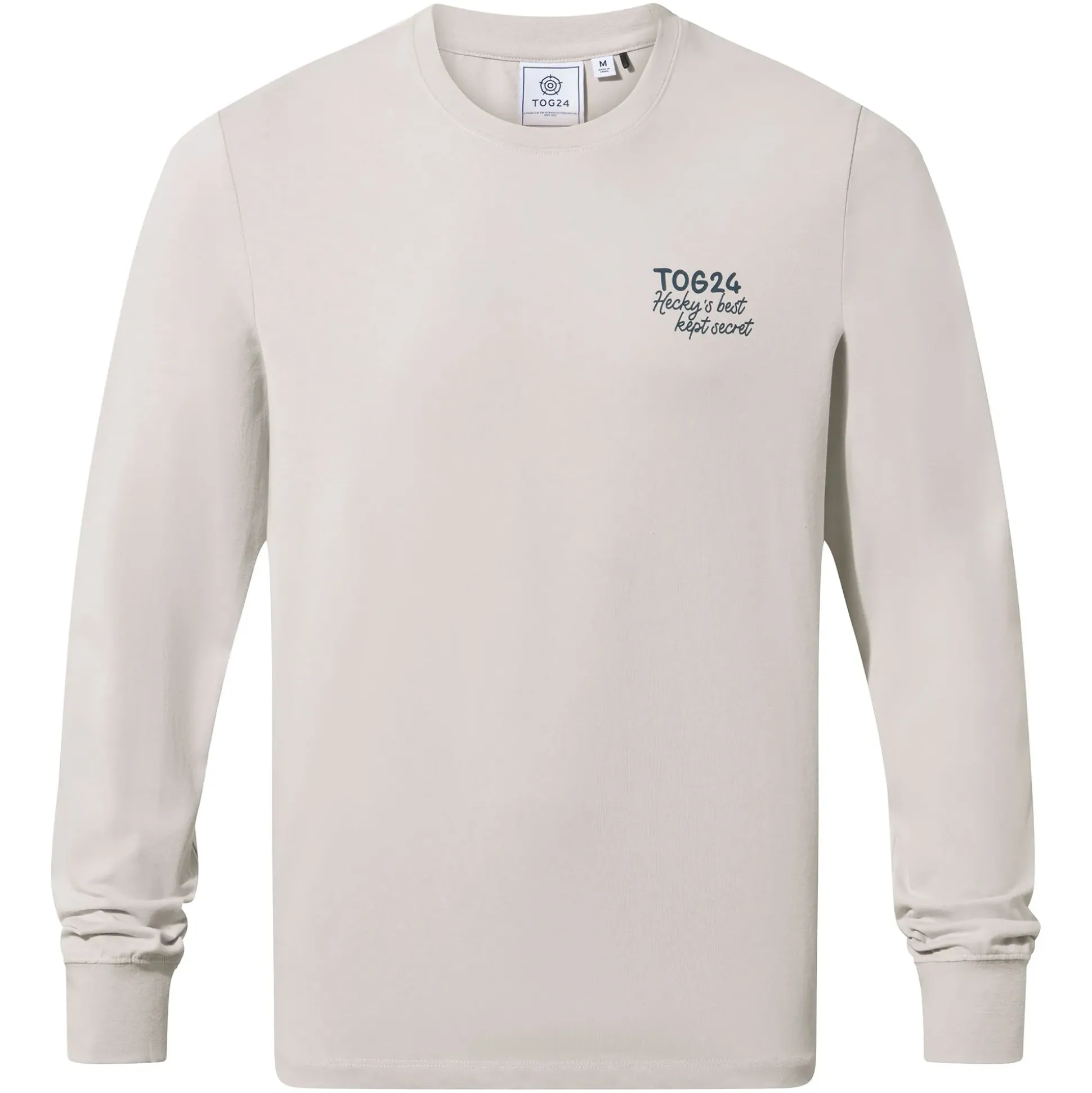 Hecky Mens Long Sleeve T-Shirt - Raincloud