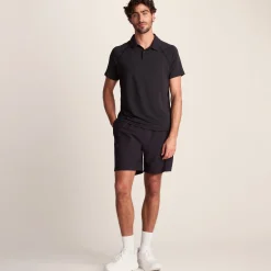 Hector Mens Performance Polo Shirt - Black