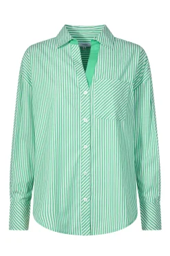 Helena Womens Oversized 100% Cotton Long Sleeve Shirt - Optic White