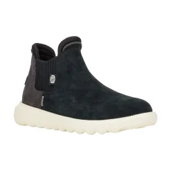 HEYDUDE Branson Suede Novelty Womens Ankle Boots - Black/Snake