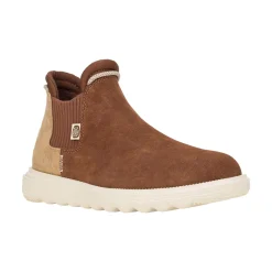 HEYDUDE Branson Suede Novelty Womens Ankle Boots - Brown/Snake