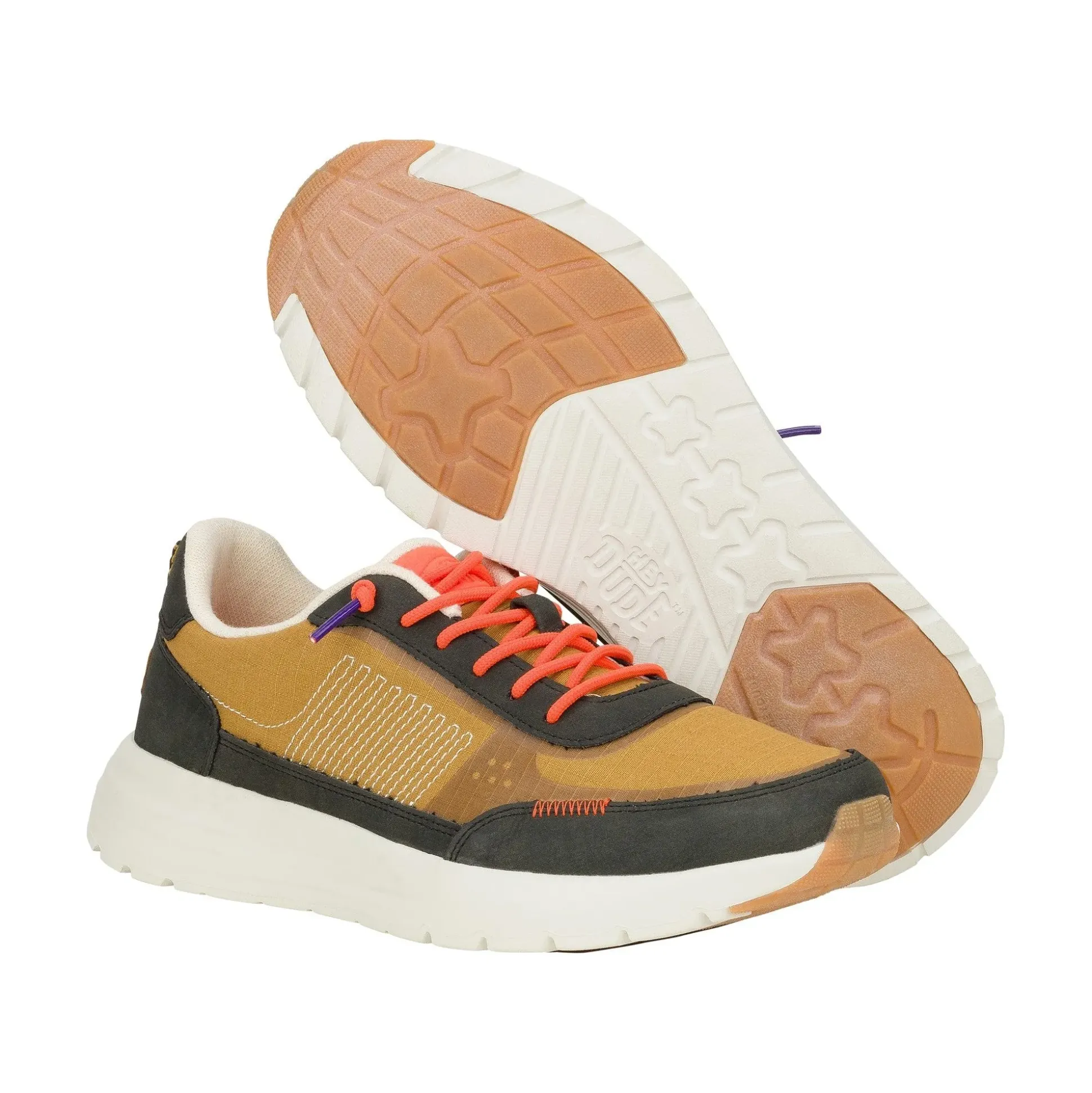 HEYDUDE Sirocco Alta Hype Mens Trainers - Walnut