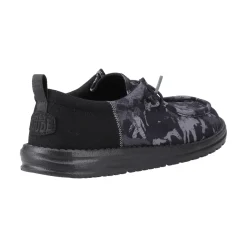 HEYDUDE Wally Funk Hunt Camo Mens Shoes - Black