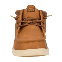 HEYDUDE Wally Mid GripR Classic Mens Boots - Cognac/Tan
