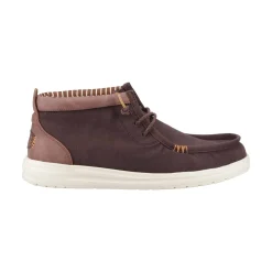 HEYDUDE Wally Mid GripR Mens Boots - Mole Brown/Downtown