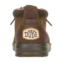 HEYDUDE Wally Mid GripR Mens Boots - Dark Brown