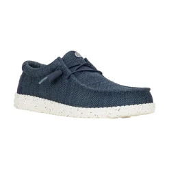 HEYDUDE Wally Stretch Mesh Mens Shoes - Navy