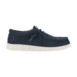 HEYDUDE Wally Stretch Mesh Mens Shoes - Navy