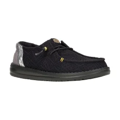HEYDUDE Wendy Boho Crochet Womens Shoes - Black