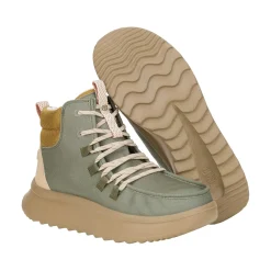 HEYDUDE Wendy Peak Apres Womens Ankle Boots - Olive