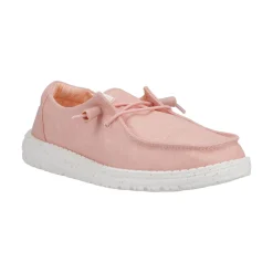 HEYDUDE Wendy Womens Canvas Shoe - Pink
