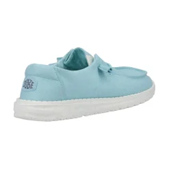 HEYDUDE Wendy Womens Canvas Shoe - Turquoise