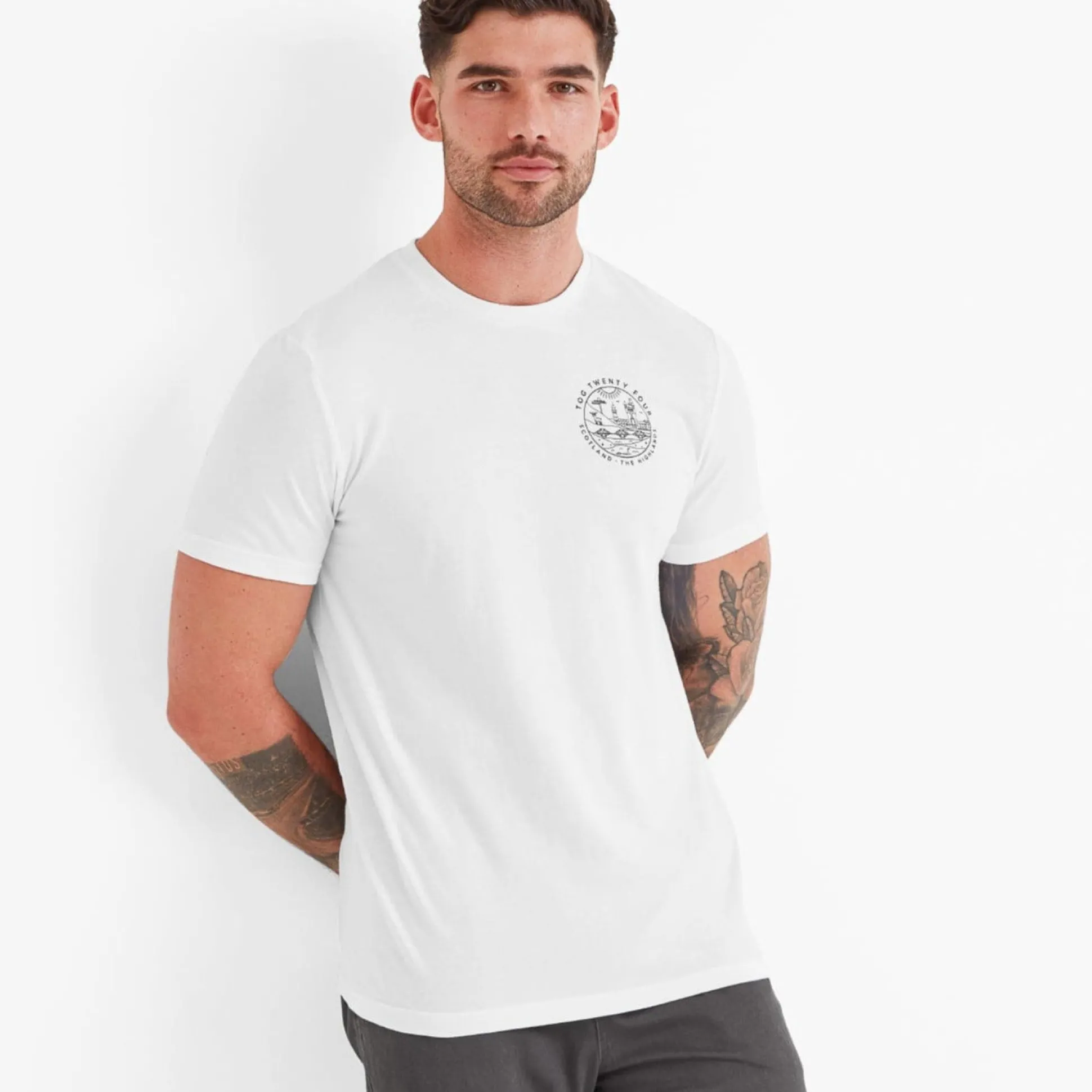 Highland Mens T-Shirt - Optic White