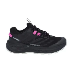 Hi-Tec Fuse Trail Low Womens Trainers - Black/Cool Grey/Cyclamen