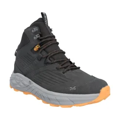 Hi-Tec Fuse Trek Mid Mens Hiking Boot - Steel/Charcoal/Bright Marigold