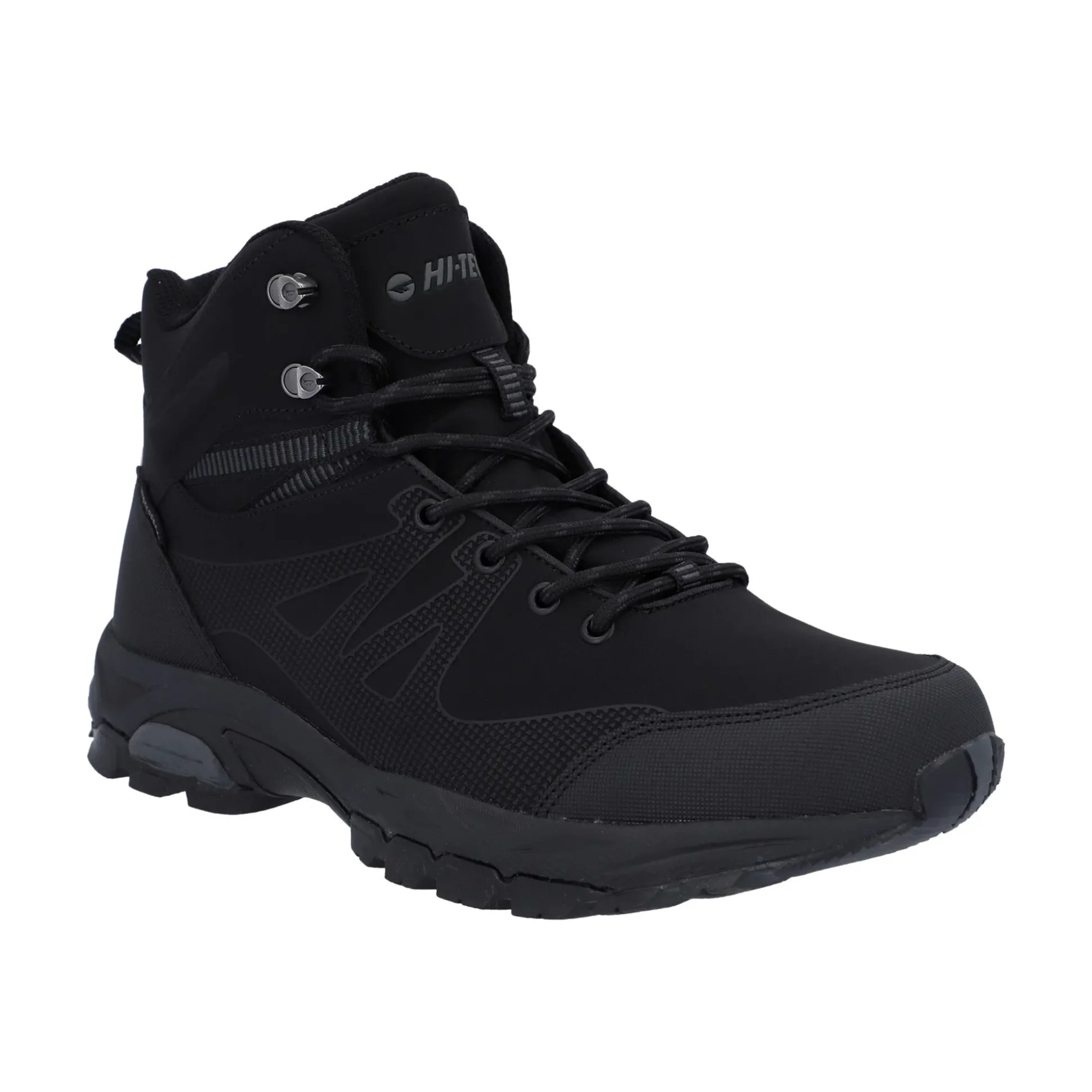 Hi-Tec Jackdaw Mid Mens Waterproof Boots - Black/Carbon Grey