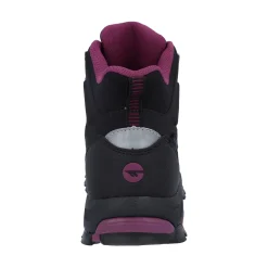 Hi-Tec Jackdaw Mid Womens Waterproof Boots - Black/Burgundy