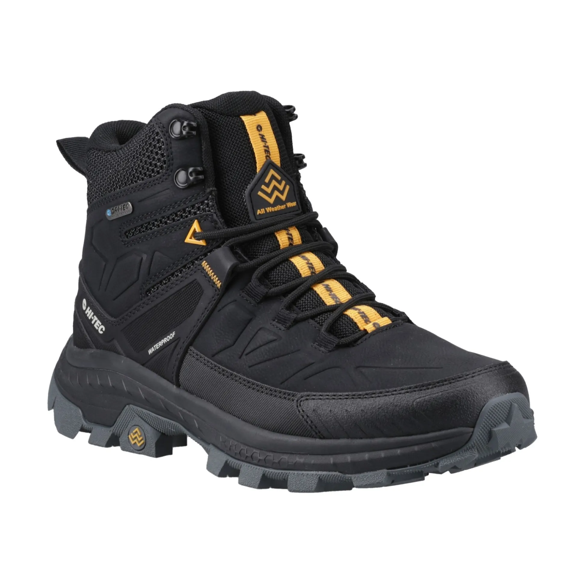 Hi-Tec Rainier Mens Hiking Boots - Black