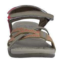 Hi-Tec Savanna II Womens Sandal - Lt Taupe/Olive/Sunset Coral
