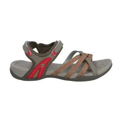 Hi-Tec Savanna II Womens Sandal - Lt Taupe/Olive/Sunset Coral