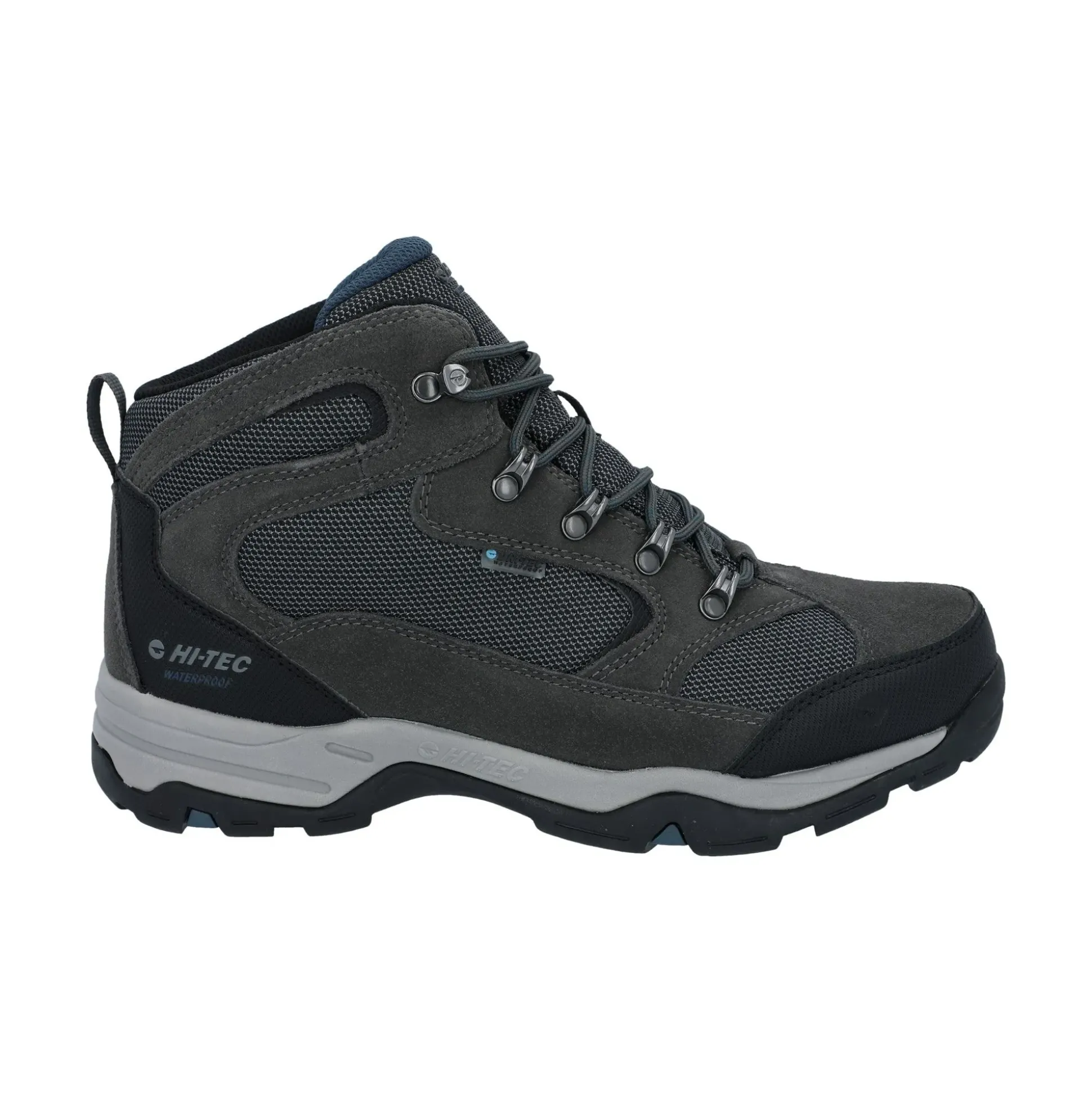 Hi-Tec Storm Wide Mens Boot - Charcoal/Grey/Majolica Blue