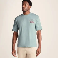 Hop Mens Relaxed Fit Premium Supersoft Hattie Clark T-Shirt - Summer Sky