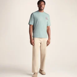 Hop Mens Relaxed Fit Premium Supersoft Hattie Clark T-Shirt - Summer Sky