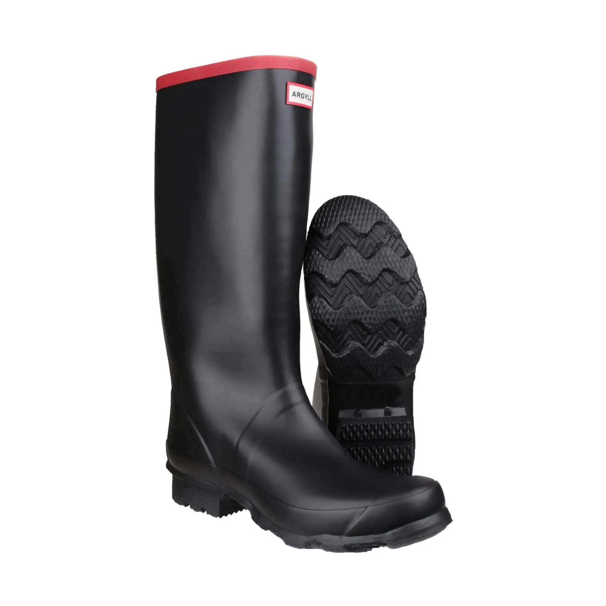 Hunter Argyll Full Knee Unisex Wellington - Black