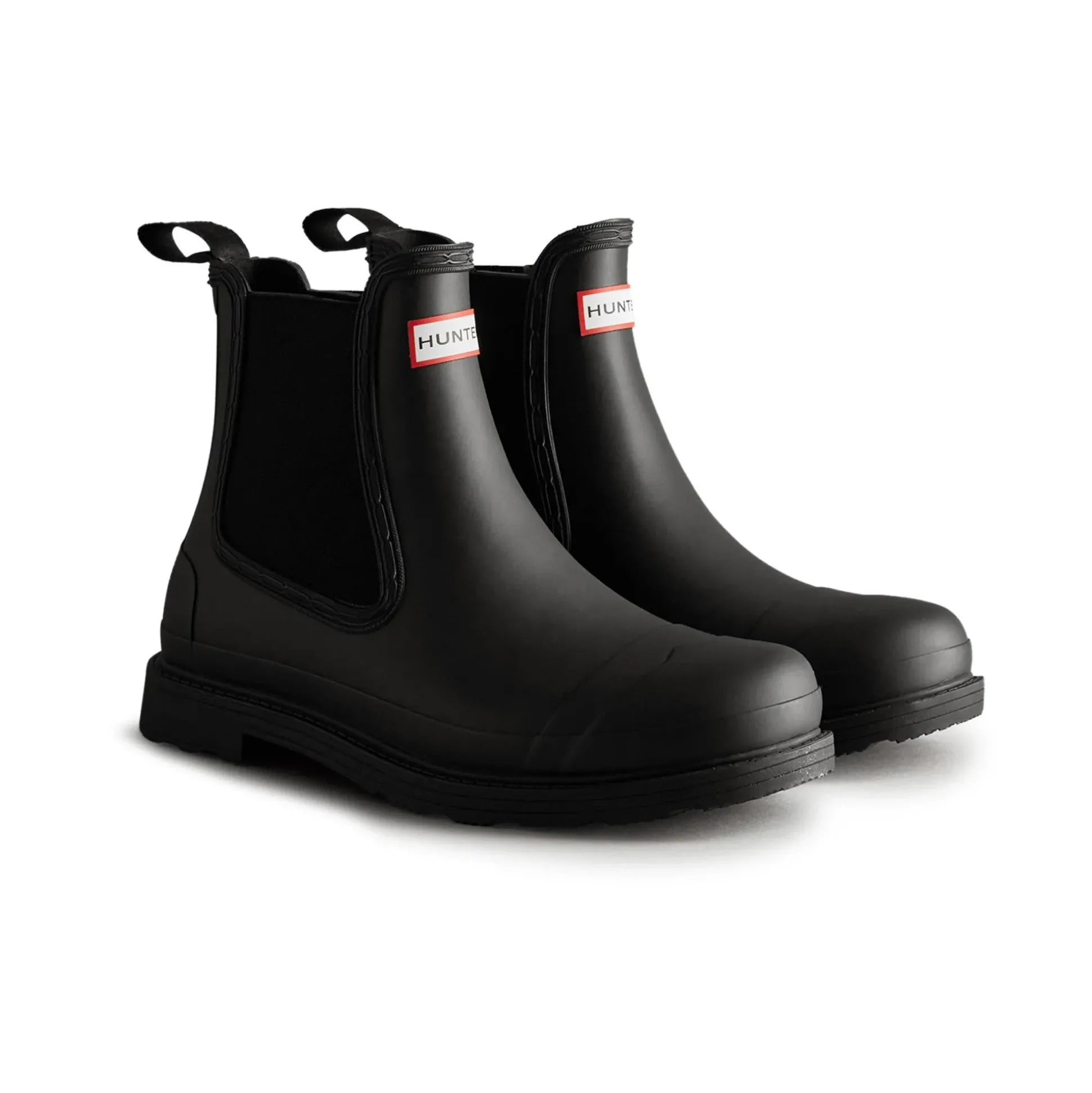 Hunter Commando Mens Chelsea Boots - Black