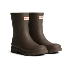Hunter Downpour Short Boot Mens - Chocolate Brown