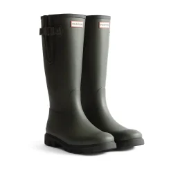 Hunter Field Downpour Adjustable Boot Womens - Dark Olive/Black
