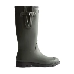 Hunter Field Downpour Adjustable Boot Womens - Dark Olive/Black