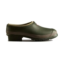 Hunter Gardener Mens Clogs - Dark Olive/Clay