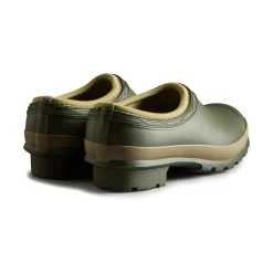 Hunter Gardener Womens Clogs - Dark Olive/Clay