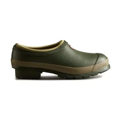 Hunter Gardener Womens Clogs - Dark Olive/Clay