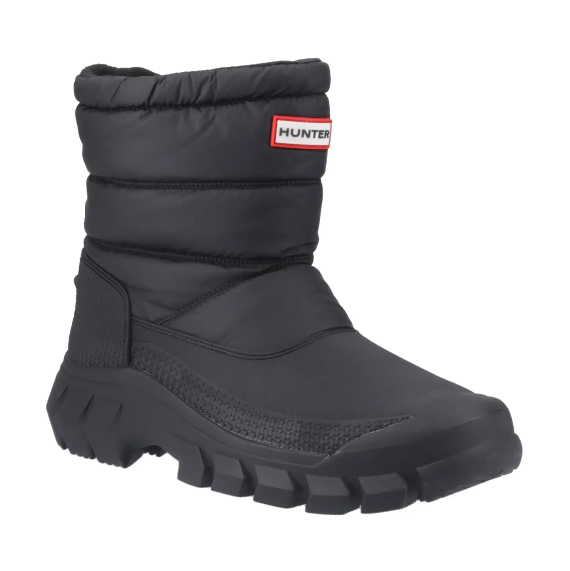 Hunter Intrepid Short Mens Snow Boot - Black