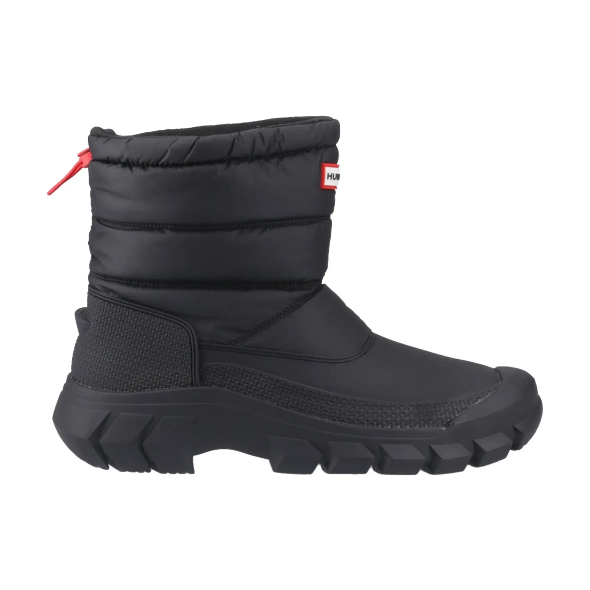 Hunter Intrepid Short Mens Snow Boot - Black