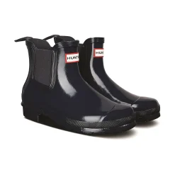 Hunter Original Chelsea Gloss Boot Womens - Navy