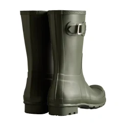 Hunter Original Short Mens Wellington Boots - Dark Olive