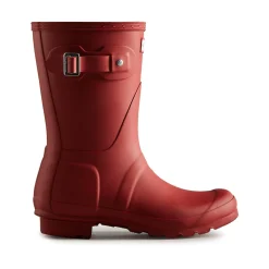Hunter Original Short Womens Wellington Boots - Red